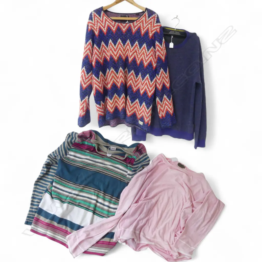 FOUR PIECES OF WOMENS KNITWEAR (KENZO X 2 SCOTCH & SODA TED BAKER) VARIOUS SIZES USED CONDITION Image 1++