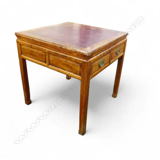 ORIENTAL TABLE w. 3 DRAWERS 840x840x855mm