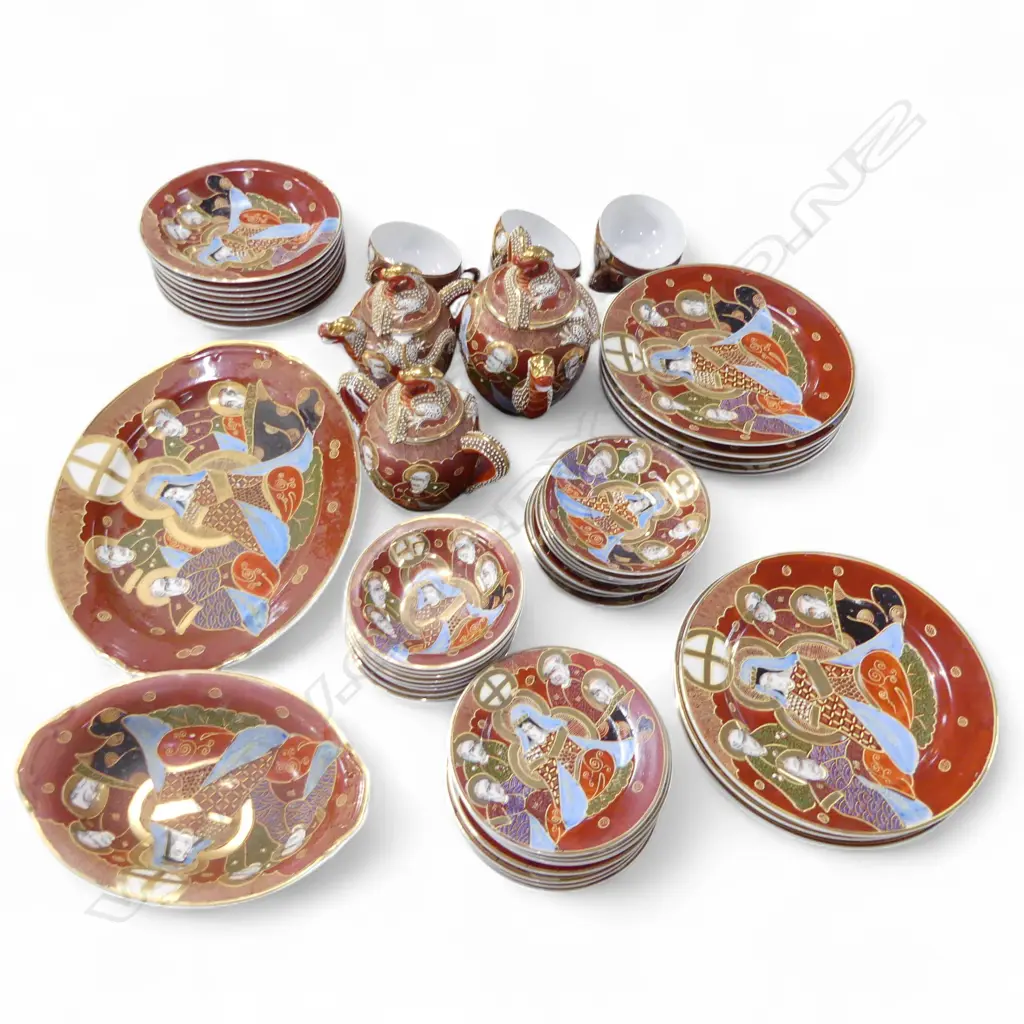 JAPANESE SATSUMA TEA/DINNER SERVICE Image 1++