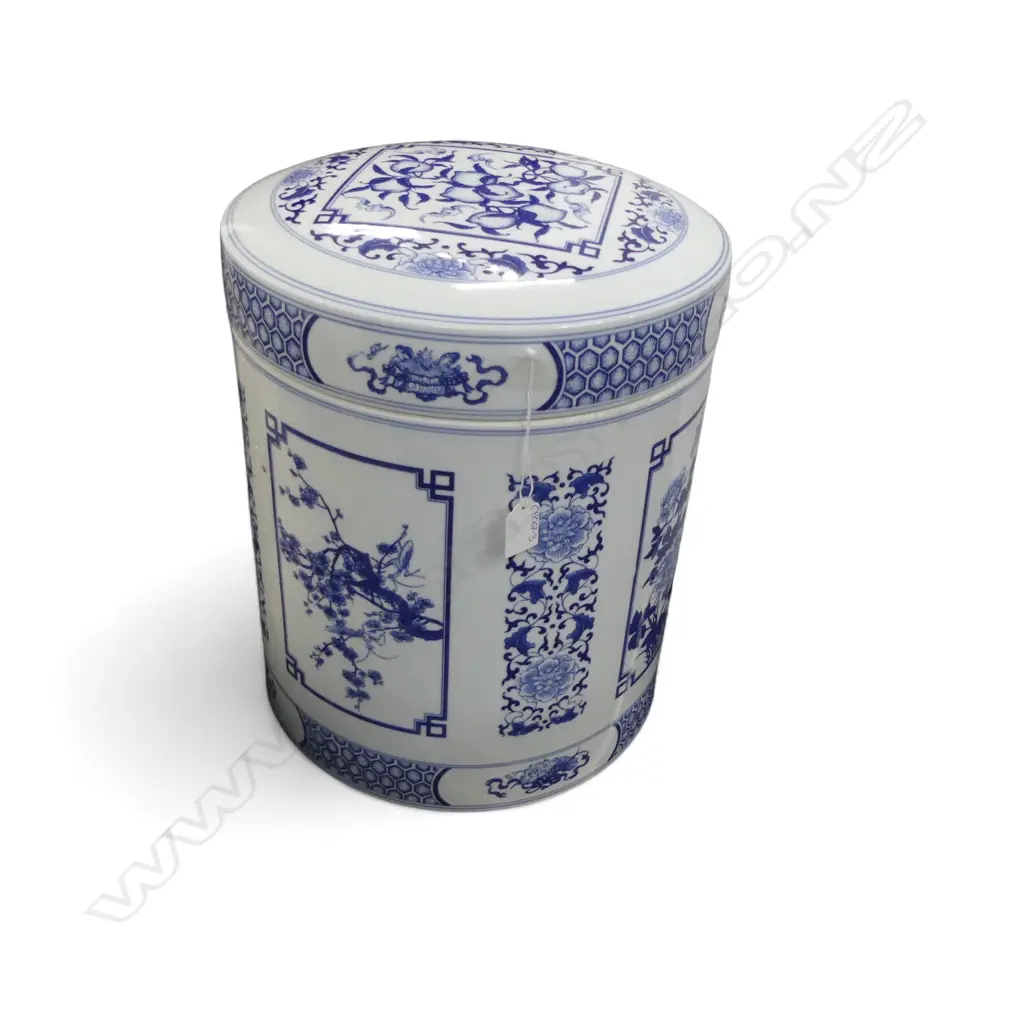ORIENTAL B/W GARDEN STOOL H.410mm Image 1++