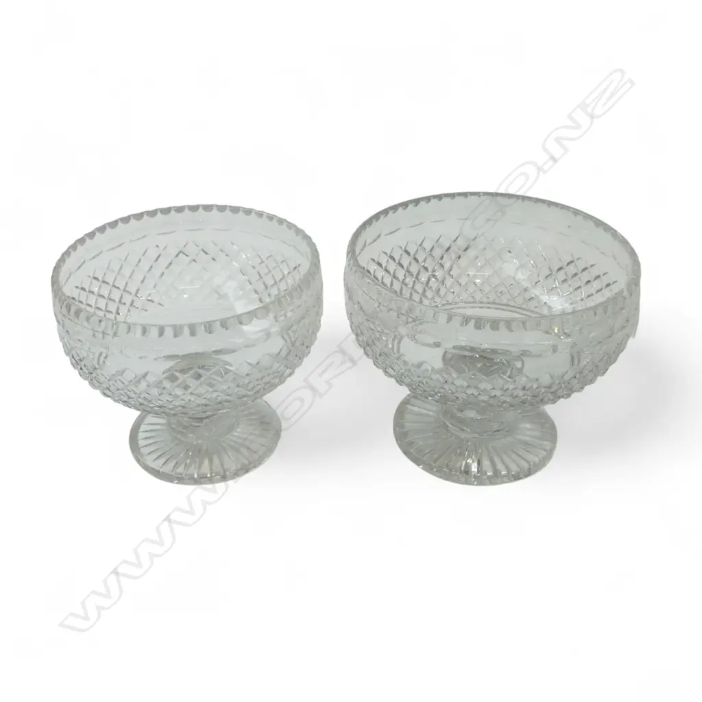 PR CRYSTAL FOOTED BOWLS H.175mm, 210mm dia Image 1++