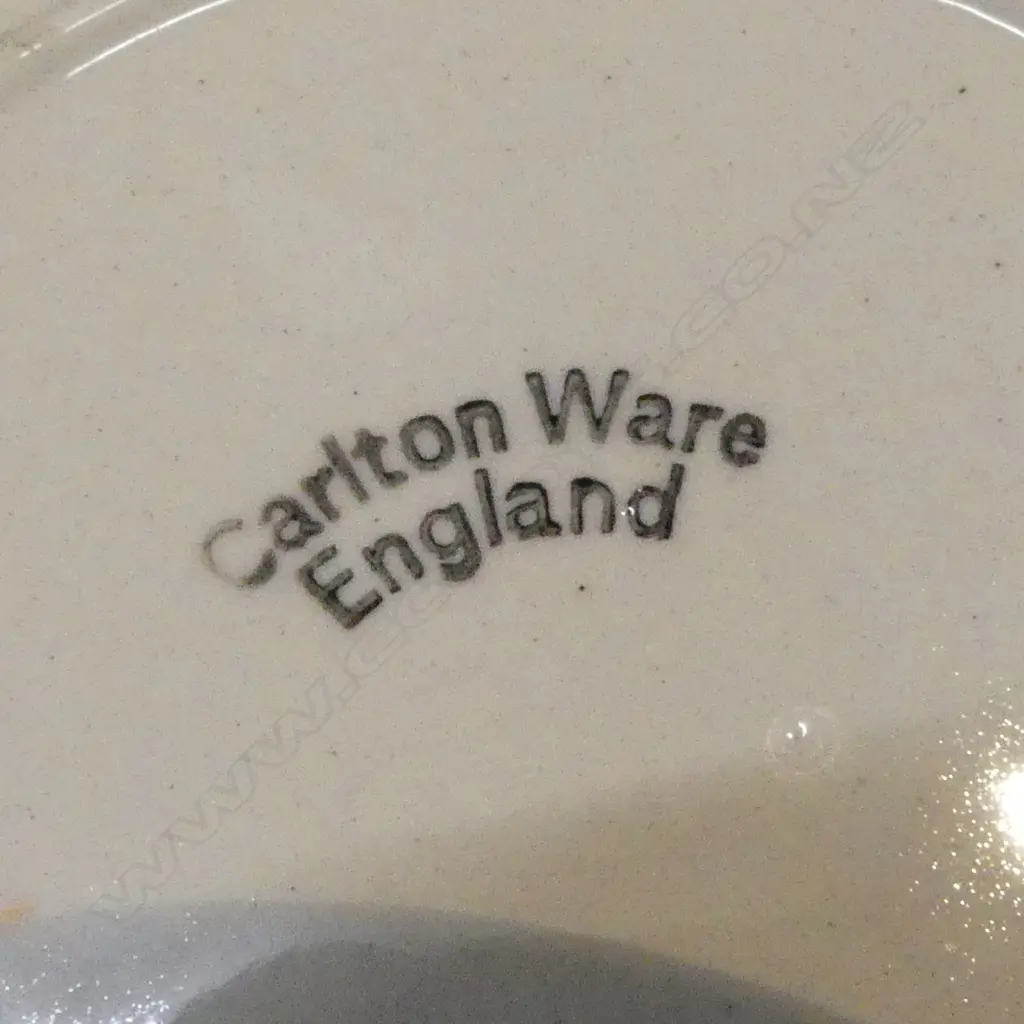 14 PCE RED CARLTON WARE COFFEE SET... Image 1++