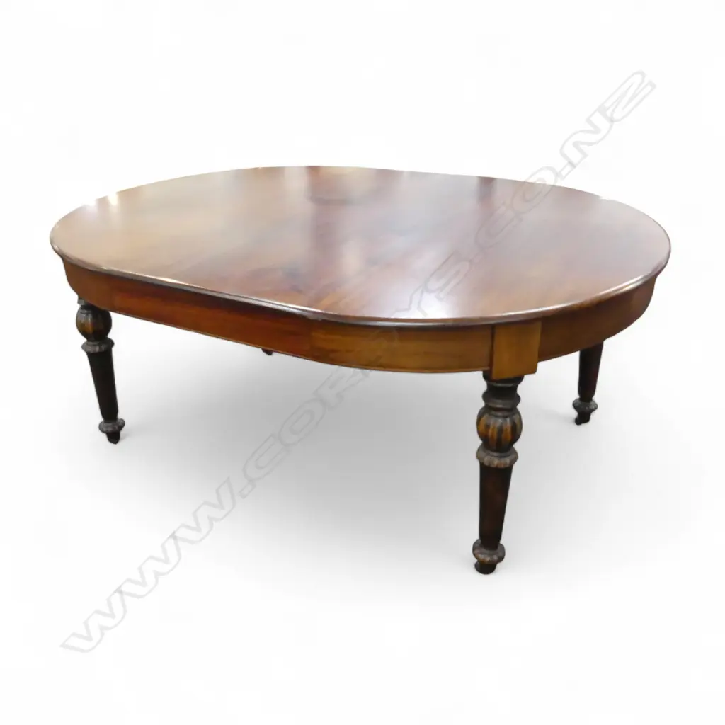 MAHOG OVAL DINING TABLE 1270 1760 x 760mm Image 1++