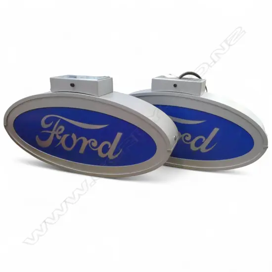 2 'FORD' ADVERTISING LAMPS W.430mm