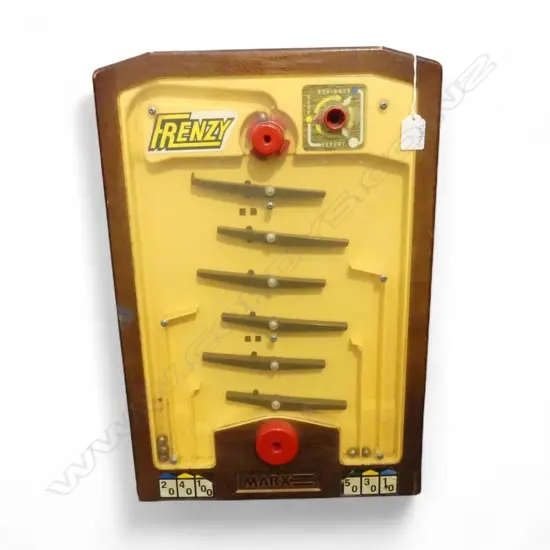 VINTAGE MARX FRENZY TABLETOP PINBALL FLIPPER GAME H.530mm