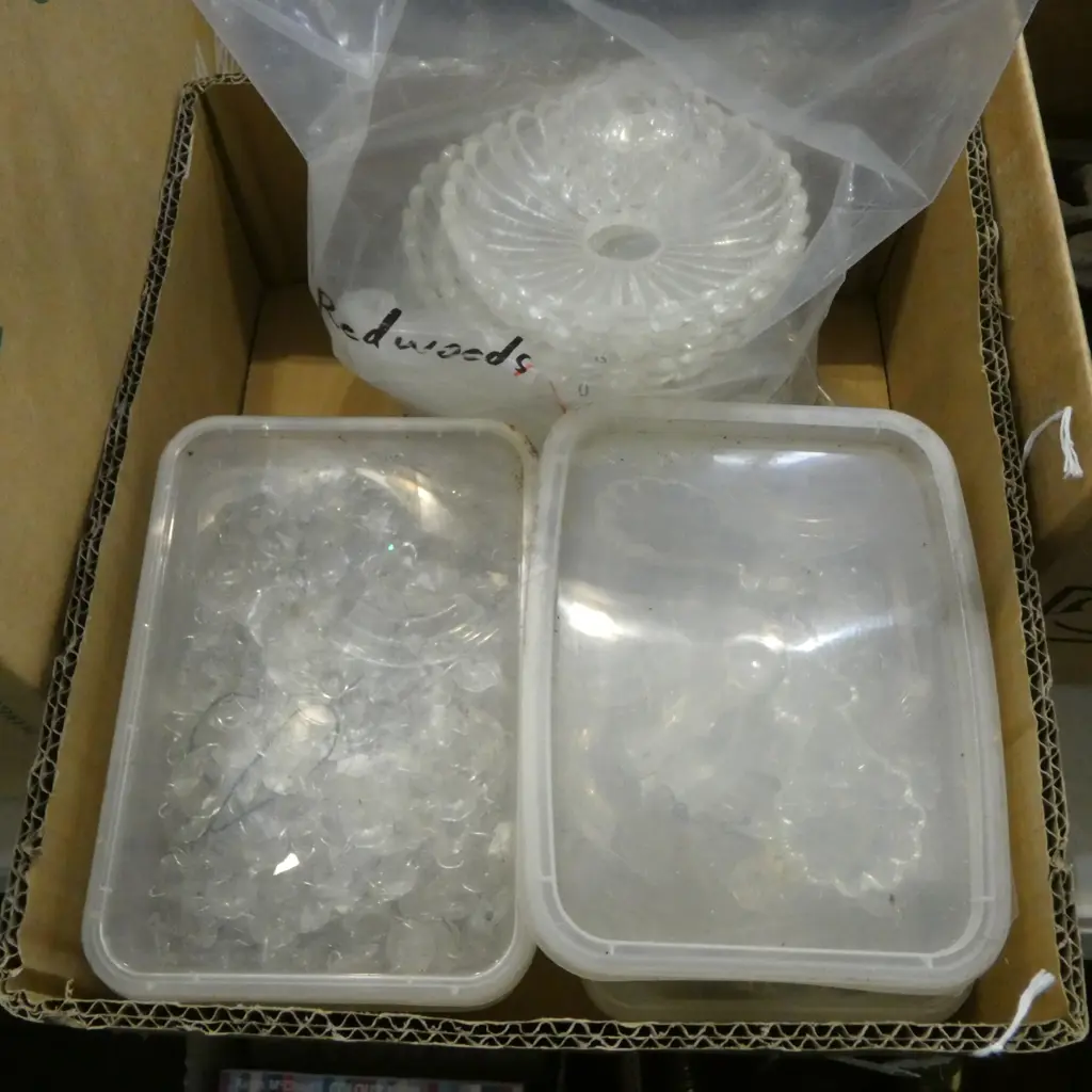 ASST. CRYSTAL DROPLETS, FITTINGS etc Image 1++