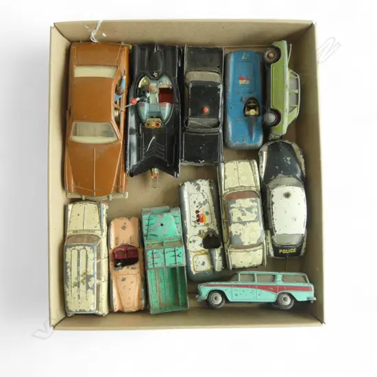 ASST. VINTAGE MODEL CARS INCLDS BATMAN, COP CARS & FERRARIS