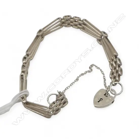 SILVER GATE LINK BRACELET