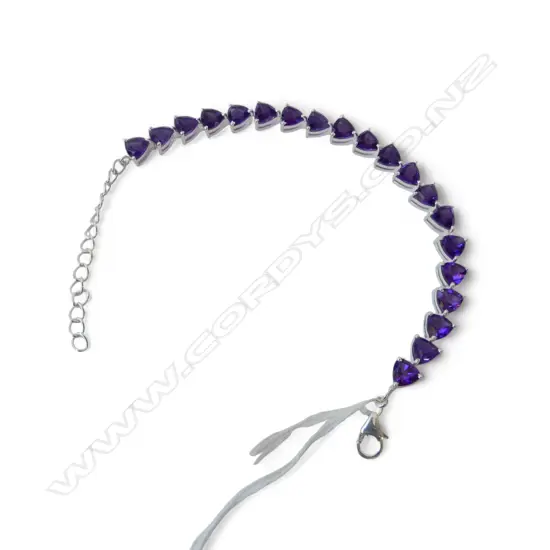 SILVER AMETHYST BRACELET