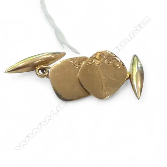 9ct GOLD CUFFLINKS 7.35gms