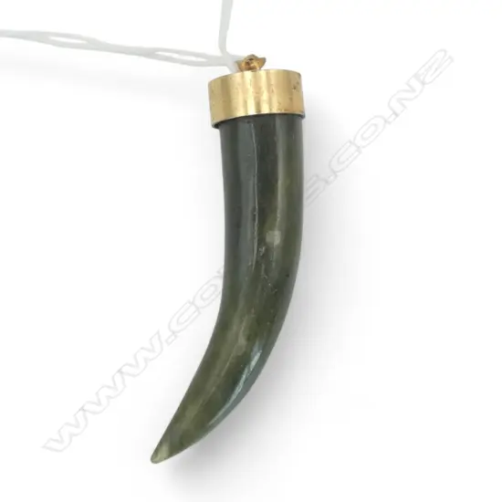 POUNAMU TOOTH PENDANT, L.55mm