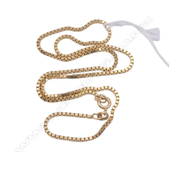 18CT YG NECKLACE L.410mm, 8.50gms