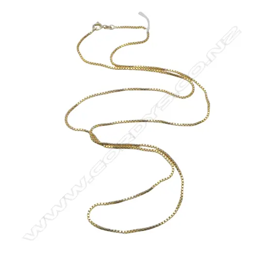 8ct (333) GOLD fine box LINK NECKLACE L.600mm. 4.36gm