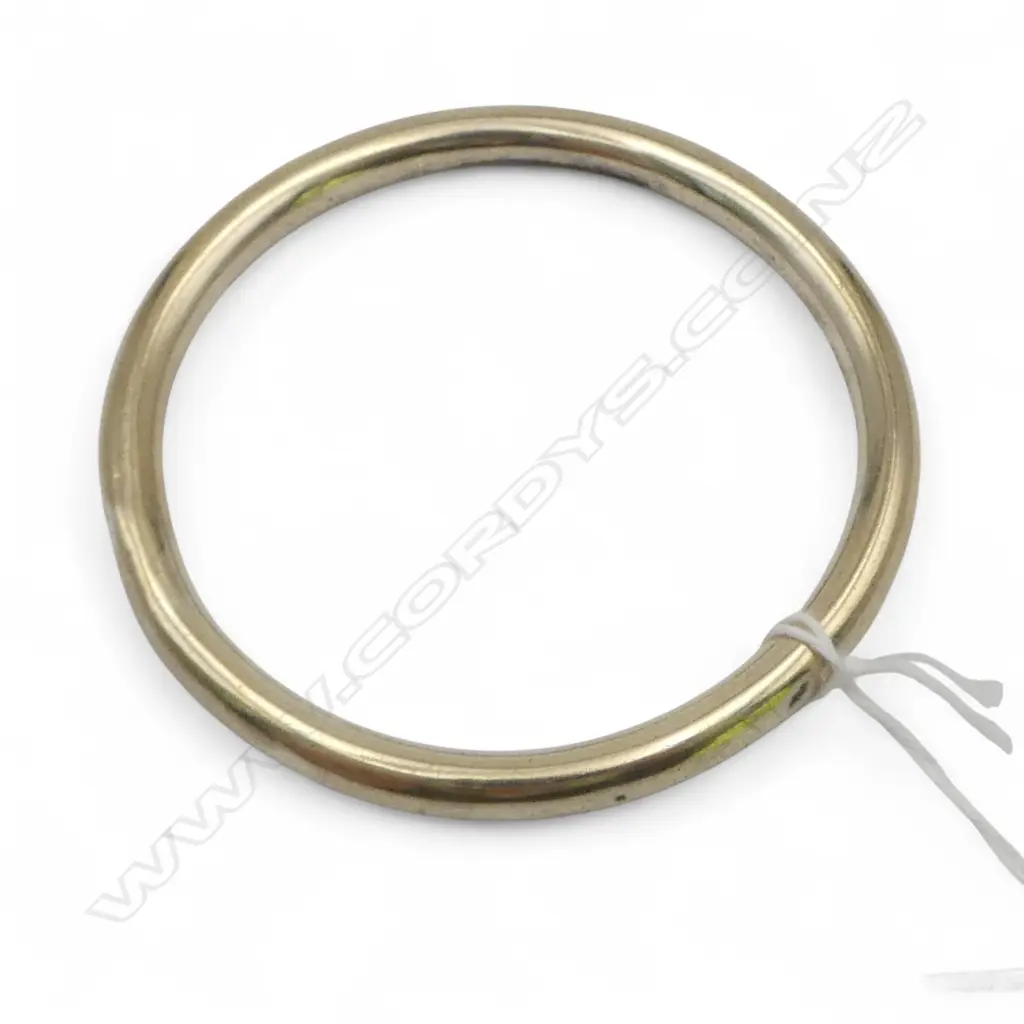 STERLING SILVER GILT BANGLE 5.37gms SMALL DENT Image 1++