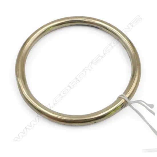 STERLING SILVER GILT BANGLE 5.37gms SMALL DENT