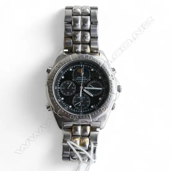 GENTS SEIKO CHRONOGRAPH QUARTZ WRISTWATCH not running no battery