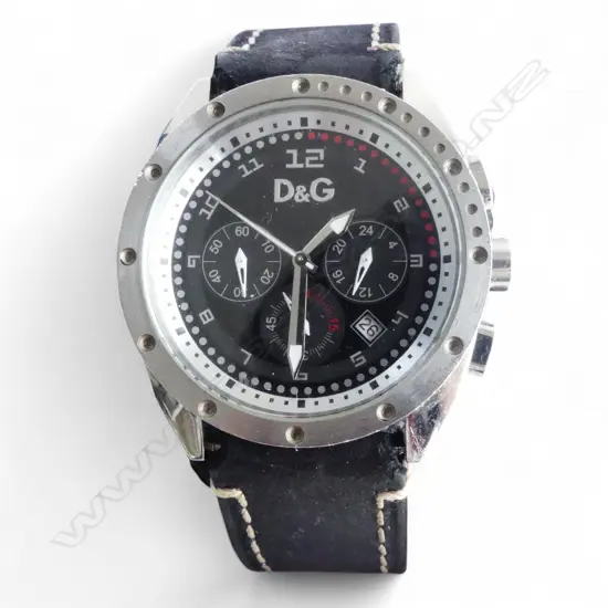 D&G WRIST WATCH, BOXED & RUNNING