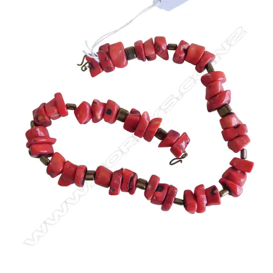 RED CORAL NECKLACE L.550mm