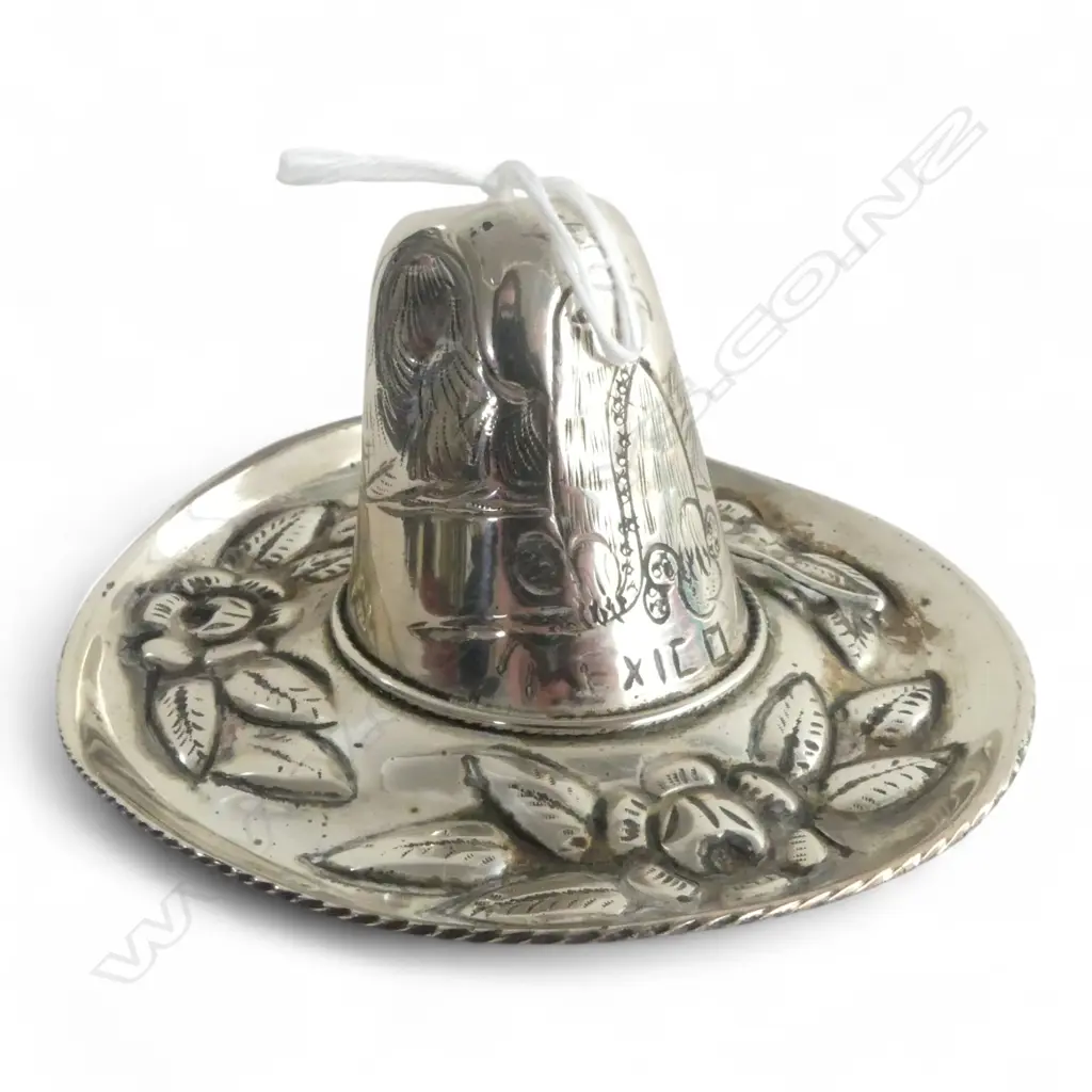 MEXICAN SILVER SOMBRERO 100mm dia 66gms Image 1++