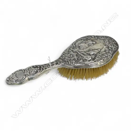 STG SILVER HAIR BRUSH L.245mm, LONDON 1902
