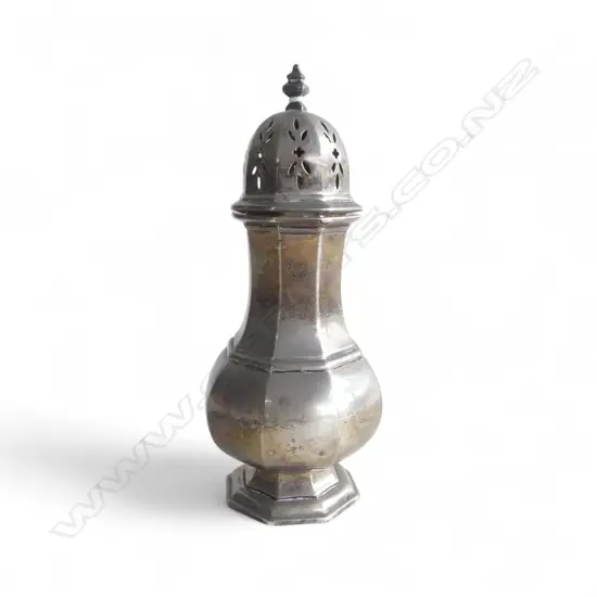 STG SILVER SIFTER, ELKINGTON & Co. Ltd, B'HAM 1911 H.180mm 177gms