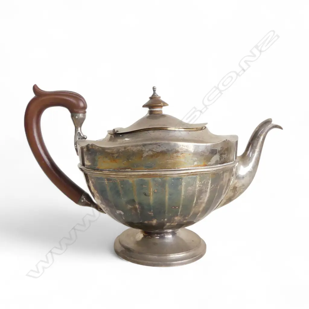 STG SILVER TEAPOT, B'HAM 1928 763gms Image 1++