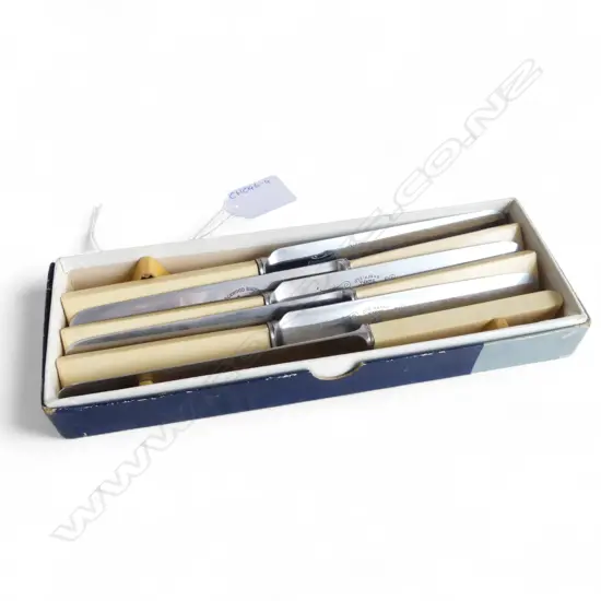 6 LOCKWOOD BROTHERS IVORINE 'BONE' BUTTER KNIVES
