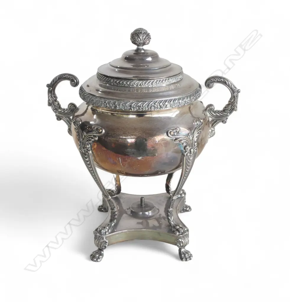 SHEFFIELD PLATE SAMOVAR C.1825 H.420mm, NO BURNER Image 1++