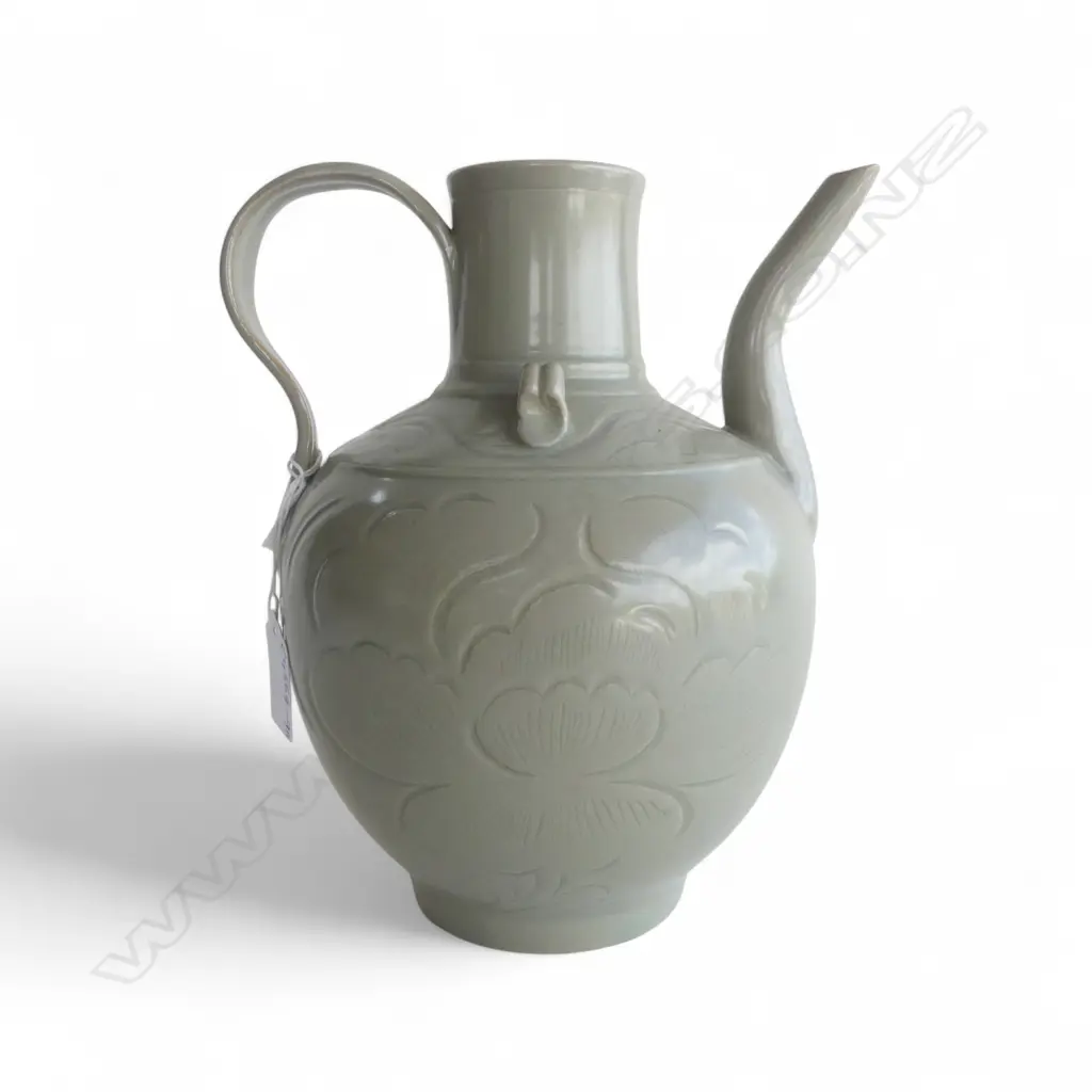 CELADON CHINESE EWER, H.220mm Image 1++