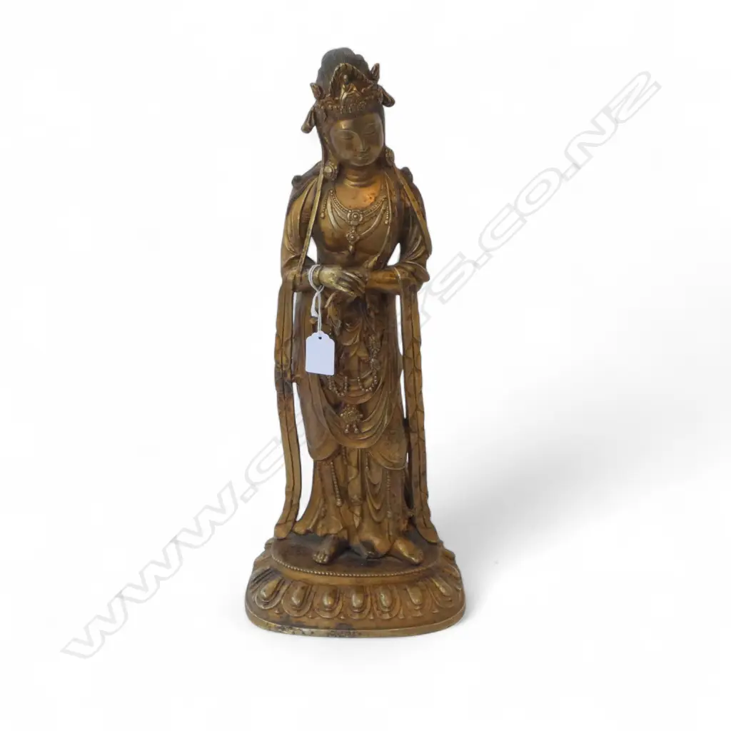 GILT METAL ORIENTAL FIGURINE H.490mm Image 1++