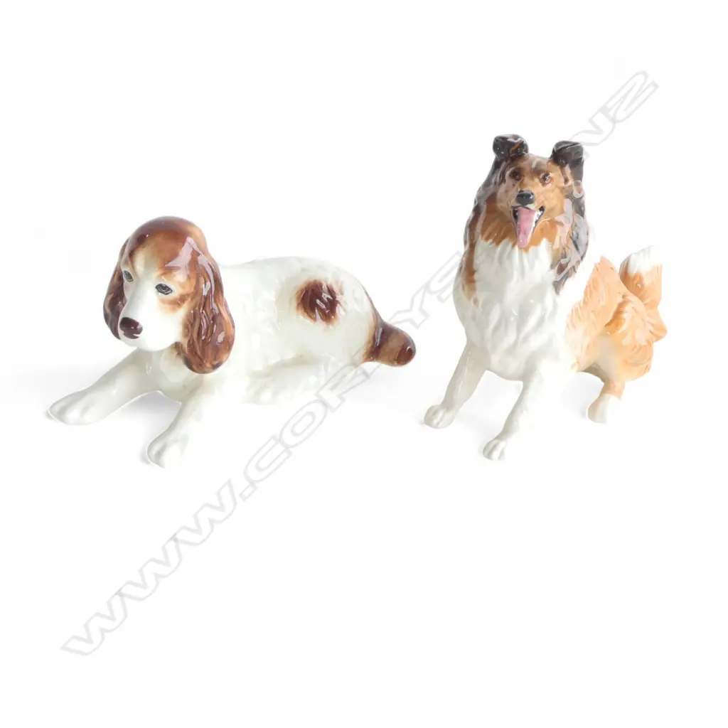 BESWICK COLLIE DOG H135MM & SLYVAC SPANIEL L170MM Image 1++