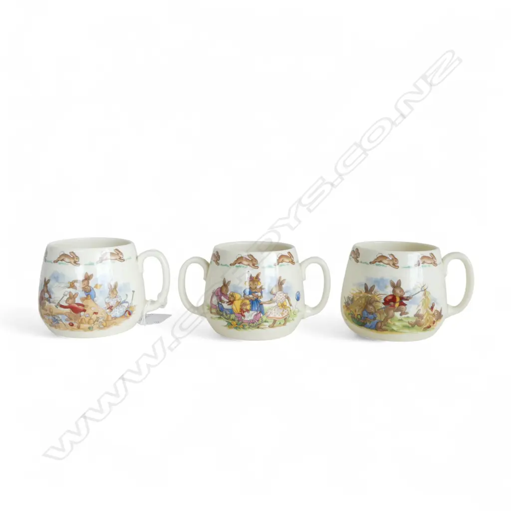 2 ROYAL DOULTON 'BUNNYKINS' CUPS + LOVING CUP  Image 1++