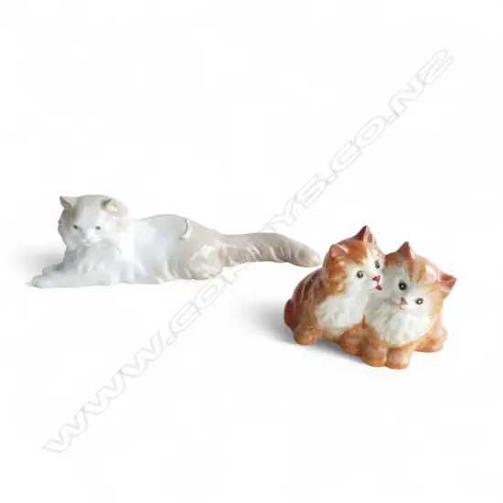 NAO CAT ORN L250MM & BESWICK KITTENS L110MM