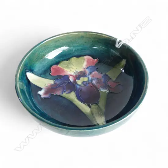 MOORCROFY DISH ORCHID PATTERN Dia.115mm