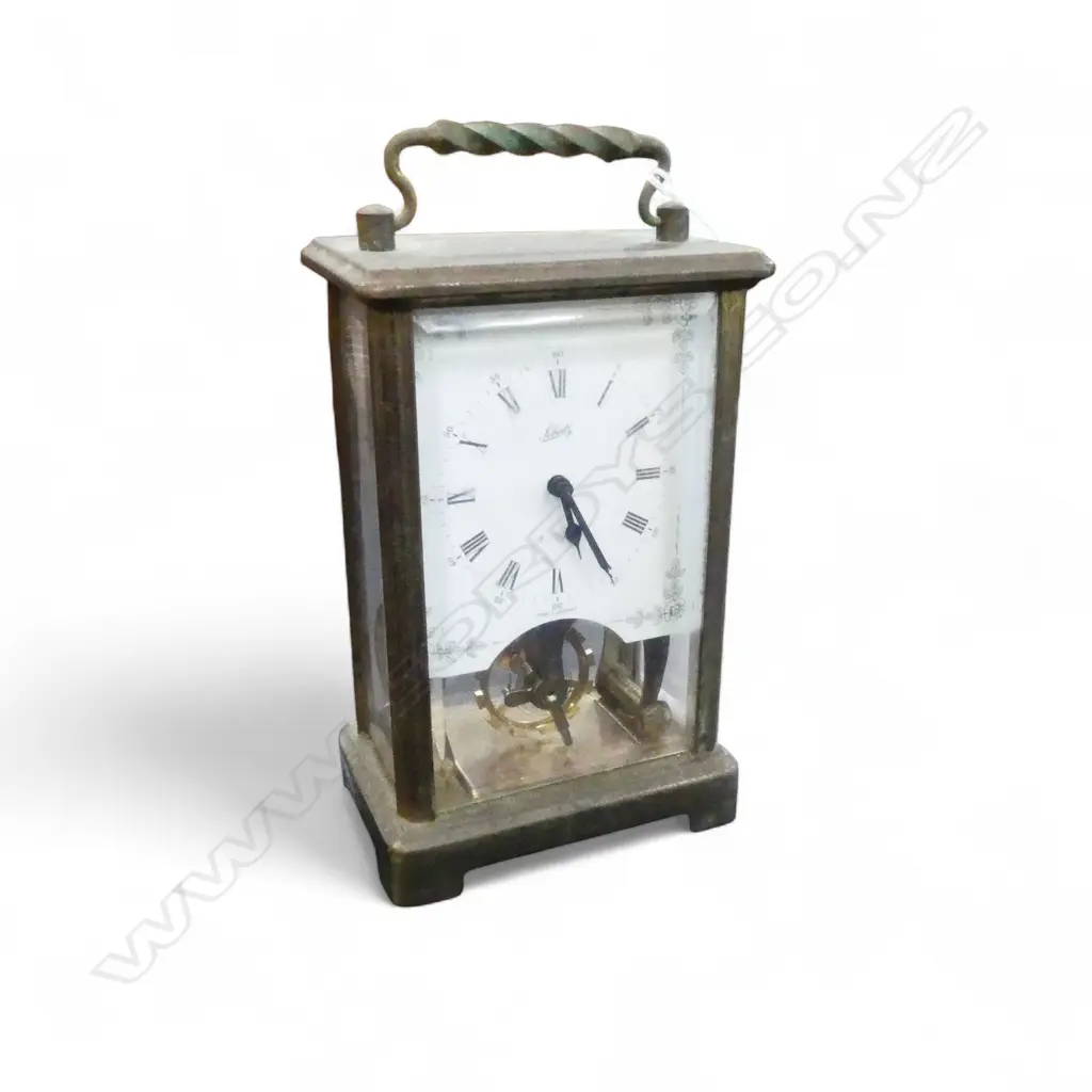 VINTAGE SHATZ & SOHNE CARRIAGE CLOCK H.160mm  Image 1++