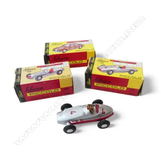 3 SCHUCO PICCOLO MODELS in original boxes; MERCEDES 251, JAGUAR MKII, MERCEDES 1936