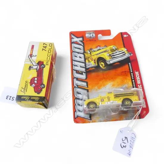 SCHUCO MARGIRUS-ABSCHLEPPWAGEN WRECKER TRUCK 747 1:90 in original box + AS NEW MATCHBOX MBX HEROIC RESCUE