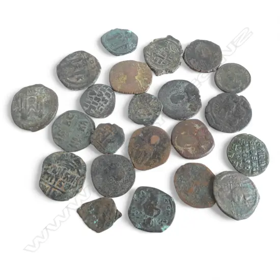 22 BYZANTINE COINS (true to period)
