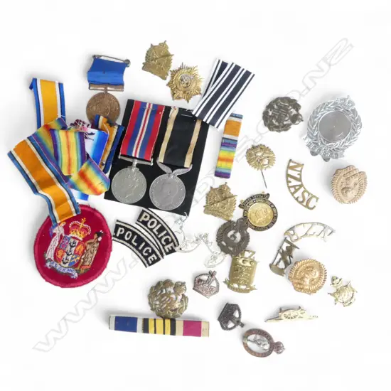 NZ MILITARY BADGES, RIBBONS, MEDALS
