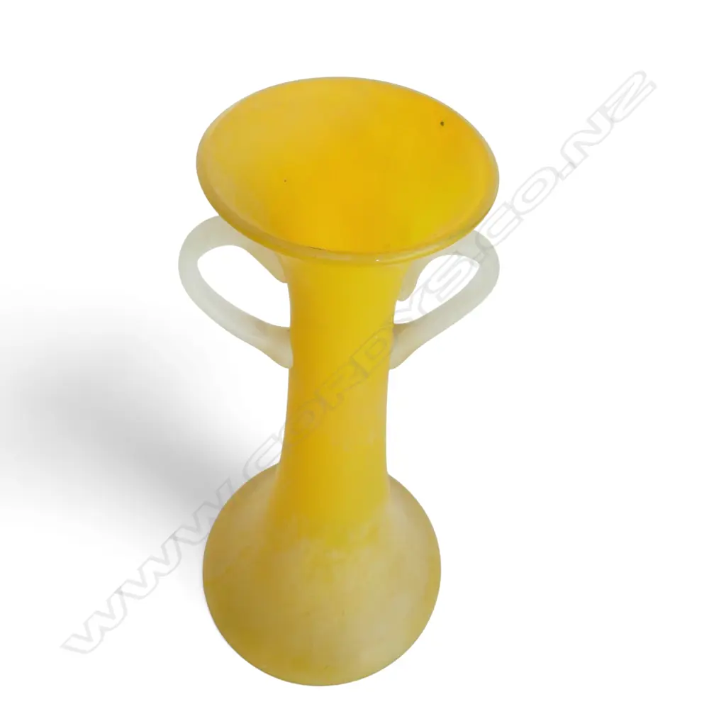 GLASS DOUBLE-HANDLED BUD VASE,H.350MM Image 1++