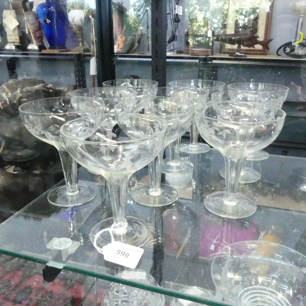 10 HOLLOW STEM CHAMPAGNE GLASSES H.115mm Image 1++