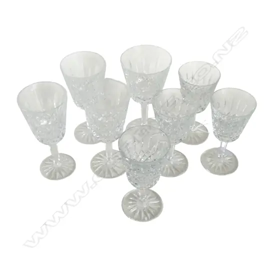 8 ASST. WATERFORD STEMMED GLASSES