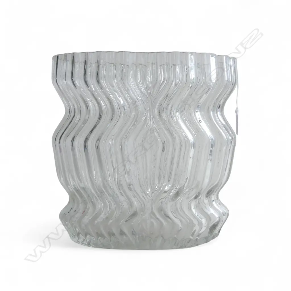 GLASS VASE BY MARTIN FREYER FOR ROSENTHAL STUDIO-LINIE H.270mm Image 1++