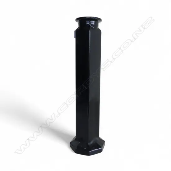 BLACK GLASS VASE H.575mm
