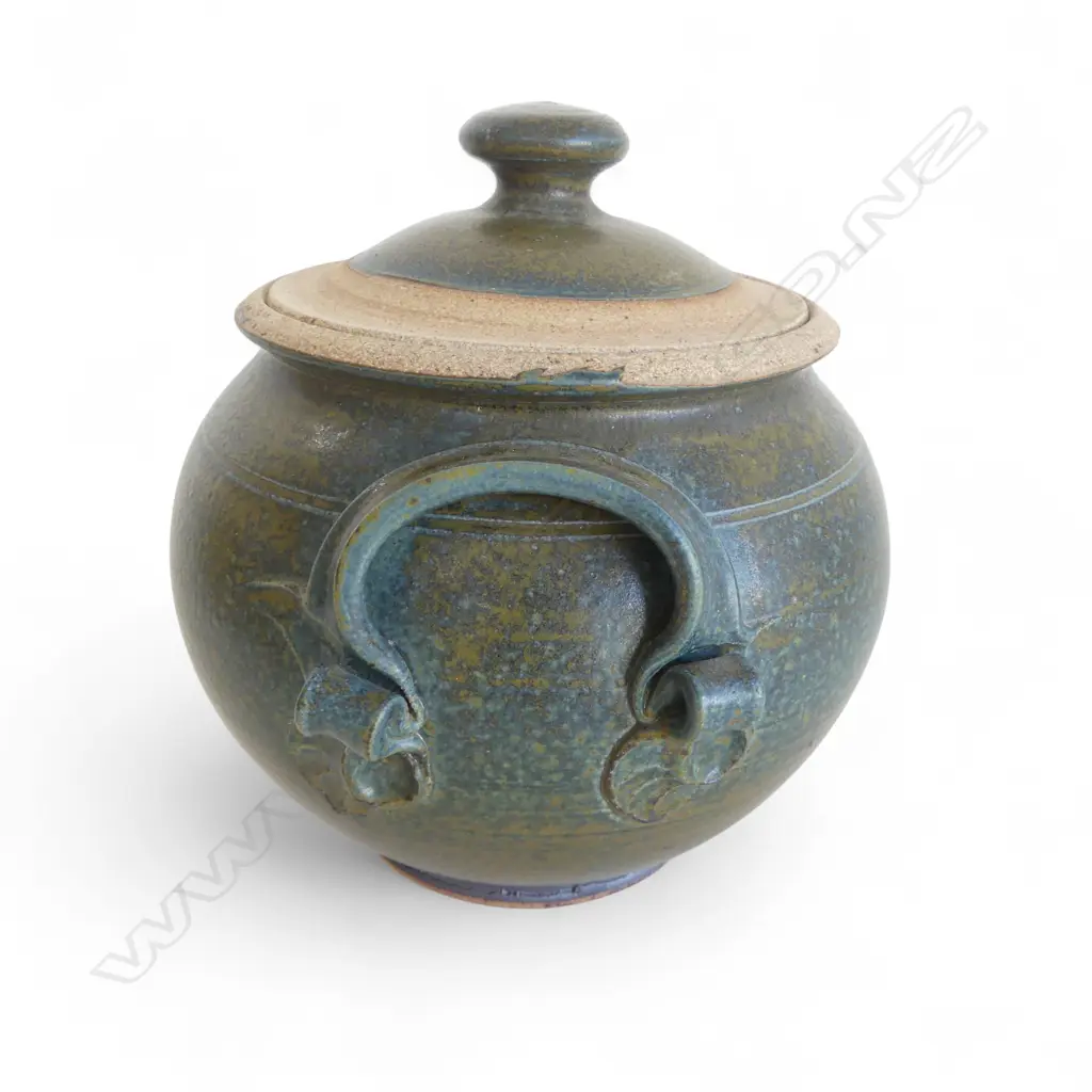 VINTAGE STONEWARE COOKING POT, H.222MM Image 1++