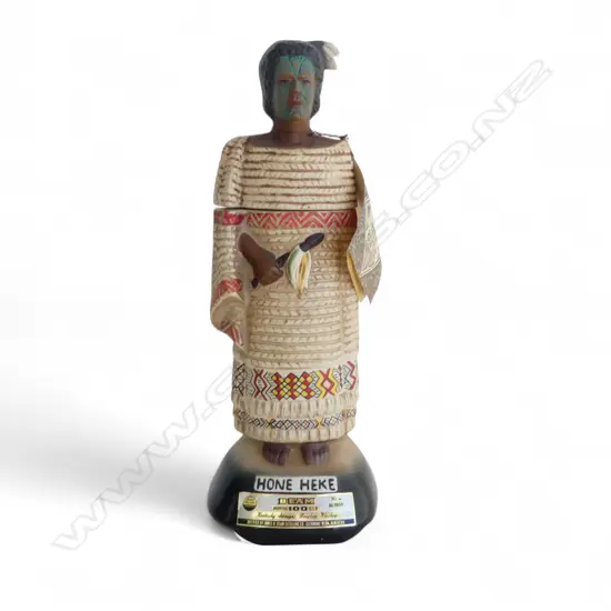 HONE HEKE MUSICAL (working) JIM BEAM DECANTER WITH ORIGINAL LABEL & BOX. (unopened) H.350mm