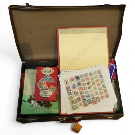 SUITCASE  LARGE COLLECTION OF UNMOUNTED STAMPS FIRST DAY COVERS ETC
