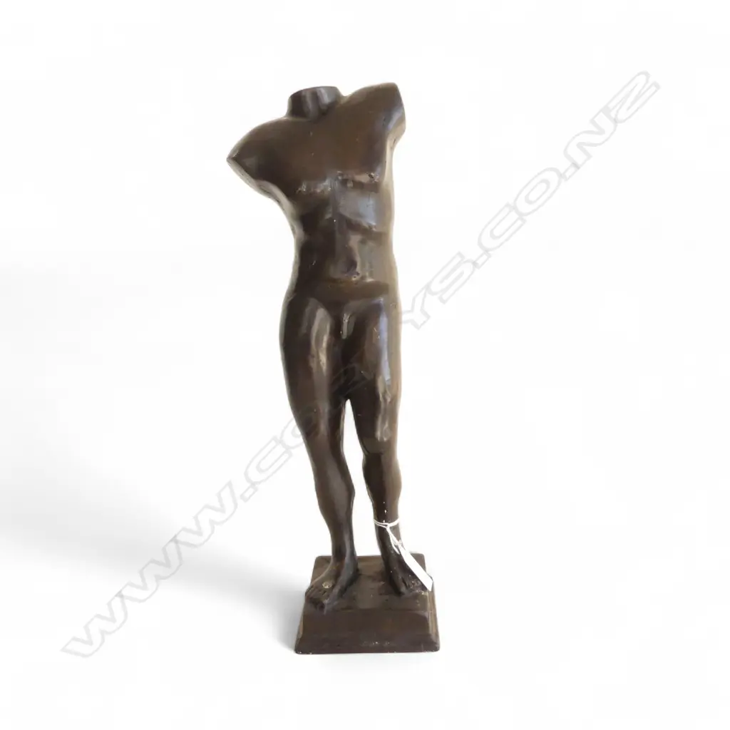 BRONZE MALE TORSO H.395mm Image 1++