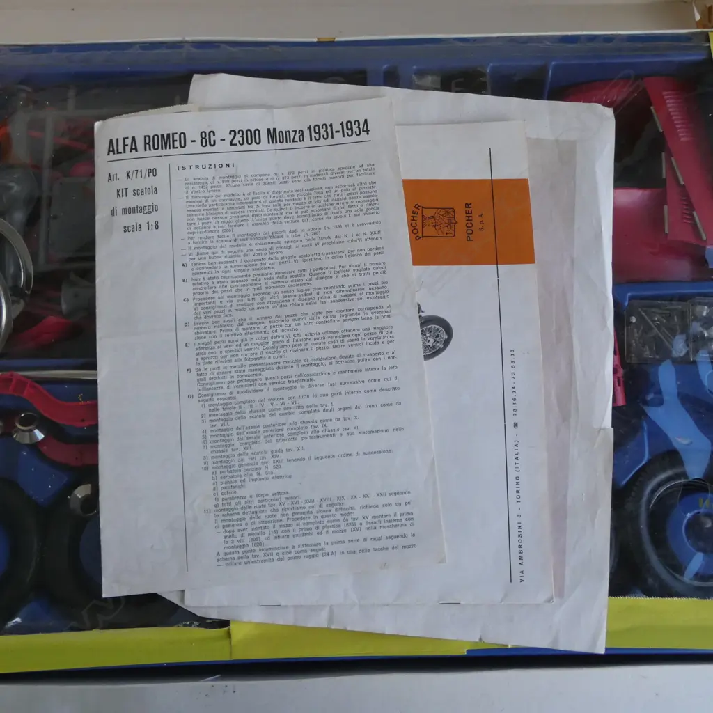 PART BOXED ALFA ROMEO 8C 2300 MONZA 1931 MODEL Image 1++