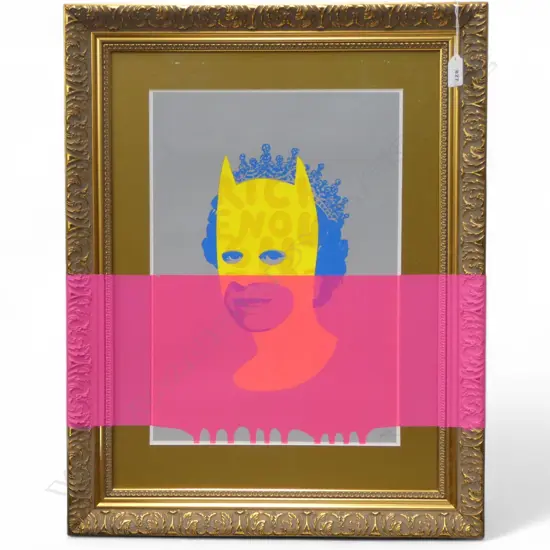 HEATH KANE, RICH ENOUGH TO BE BATMAN, SCREENPRINT, 620x490mm including frame